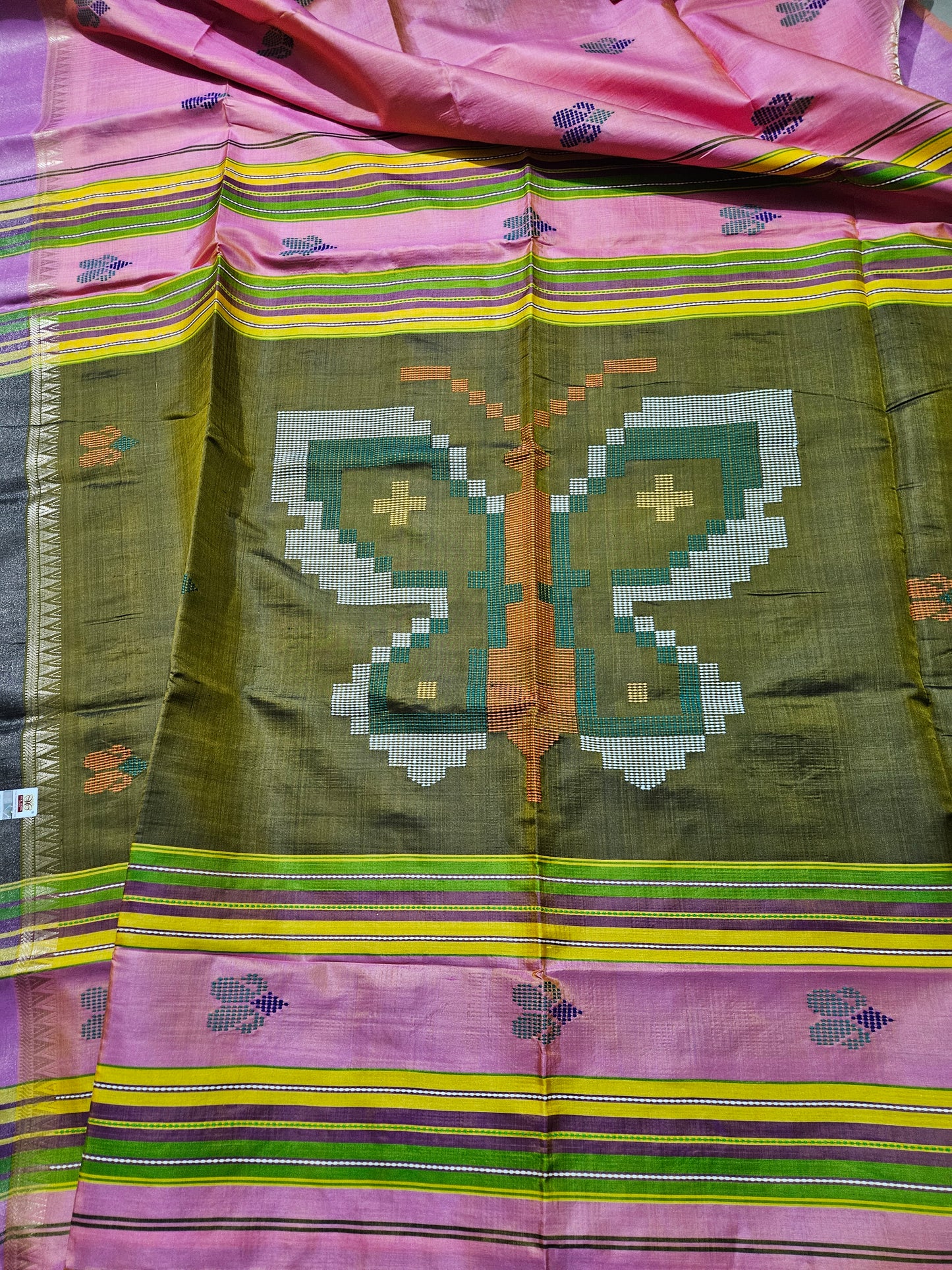 Bishnupuri Kalakhetra Silk Saree