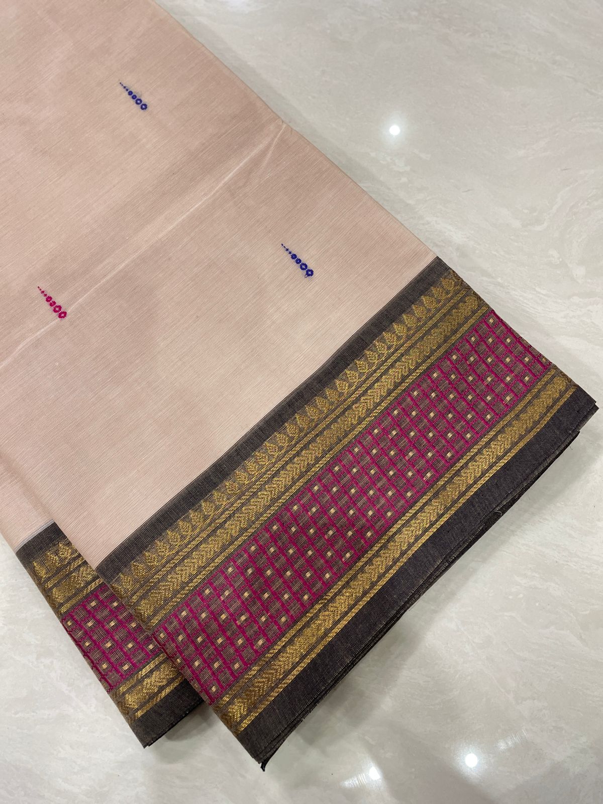 Chettinad Soft Cotton with Zari Border