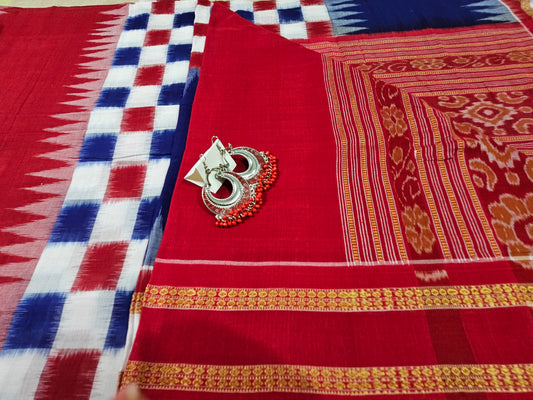 Sambalpuri Saktapar & Bandha Double Ikat Saree