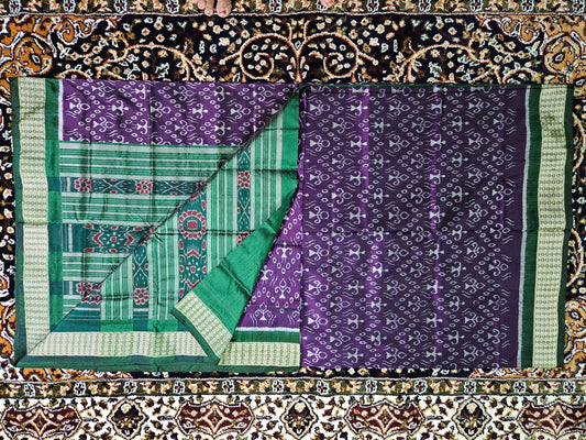 Intricate Ikat Sambalpuri Silk Saree