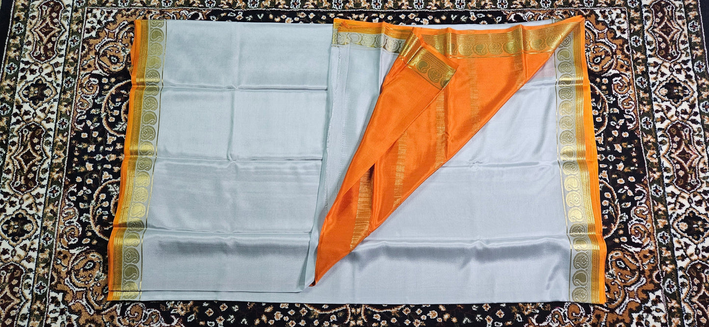 Pure Mysore Silk Saree with Blouse Piece