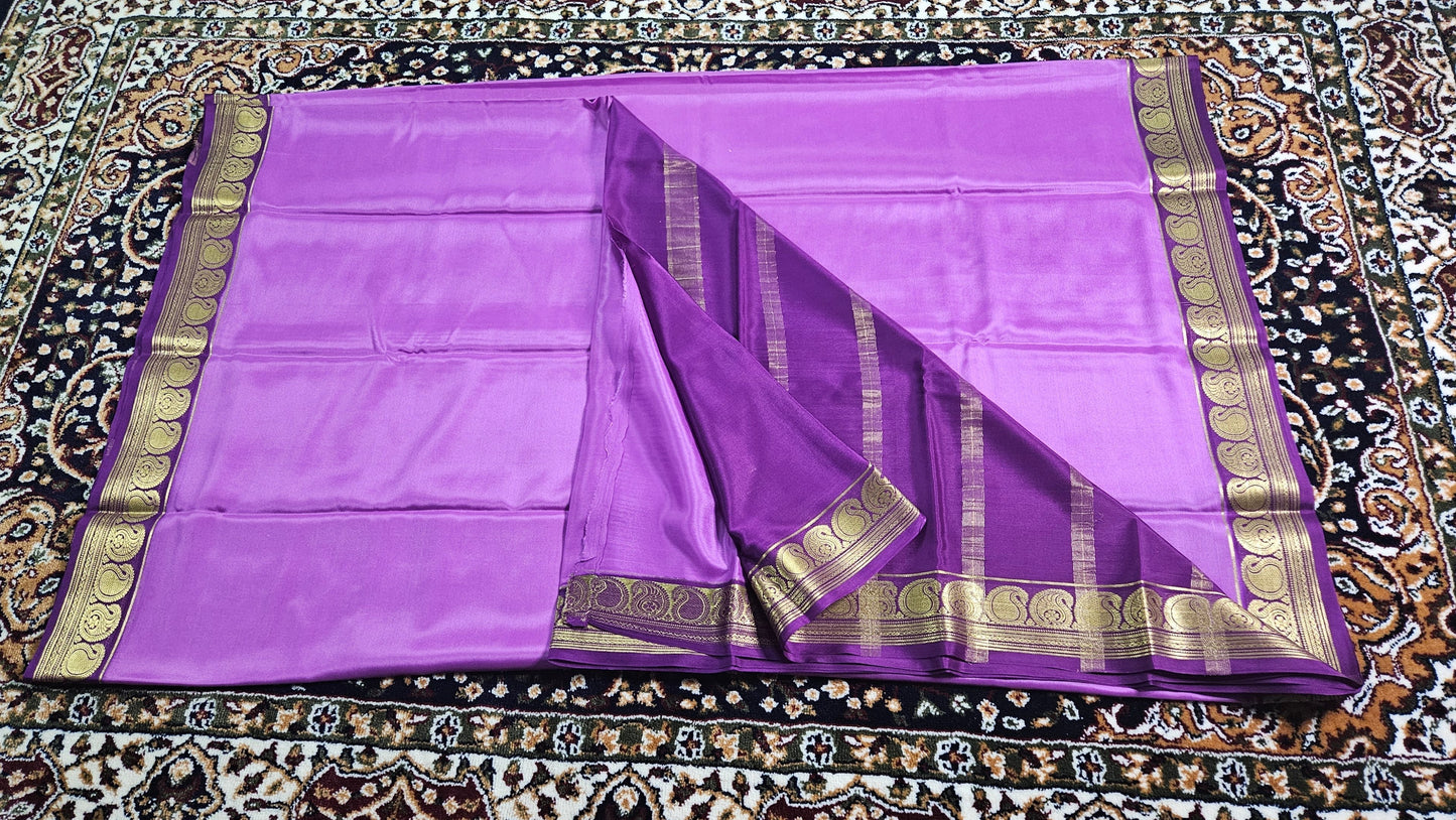 Pure Mysore Silk Saree with Blouse Piece