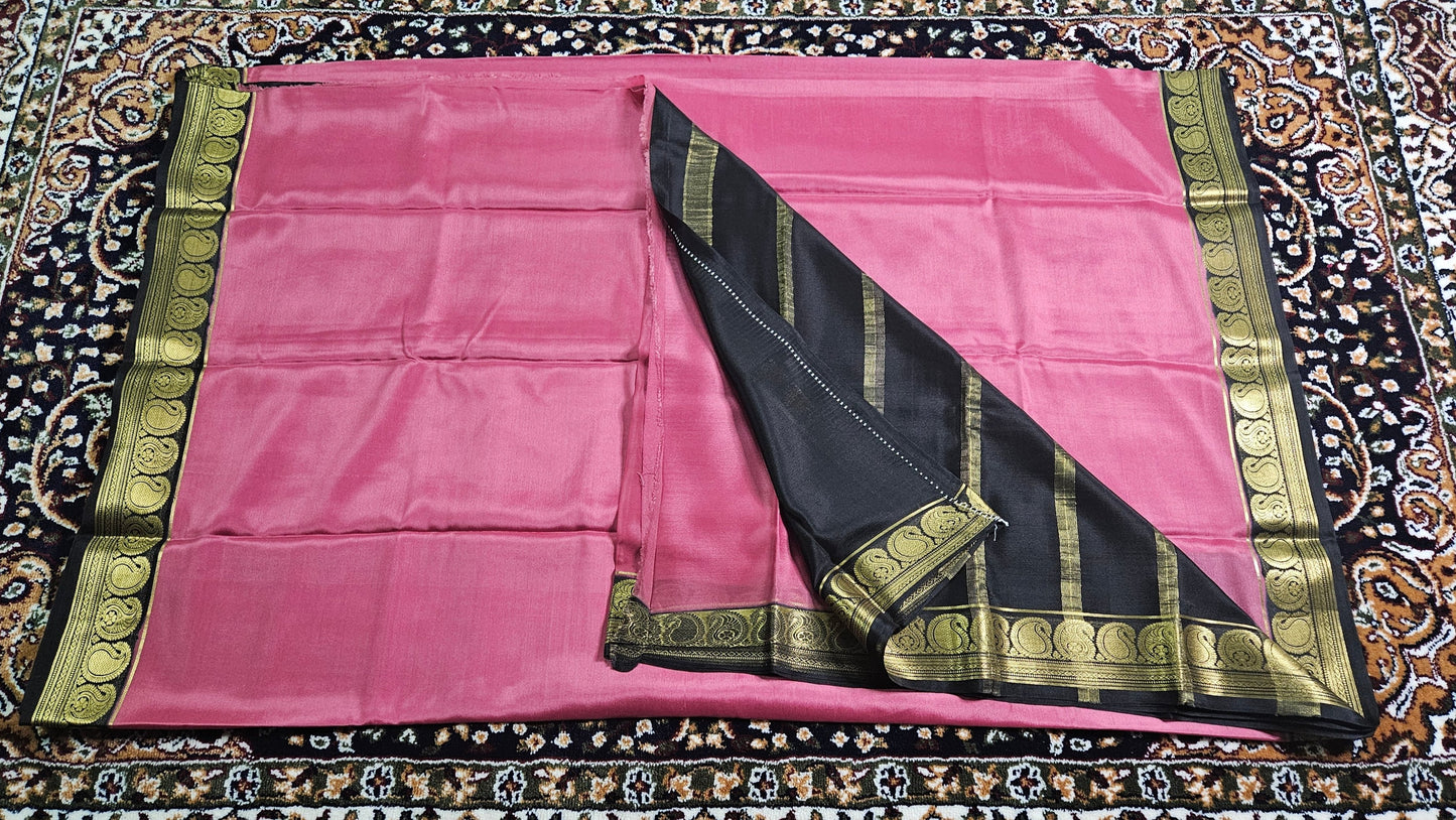 Pure Mysore Silk Saree with Blouse Piece