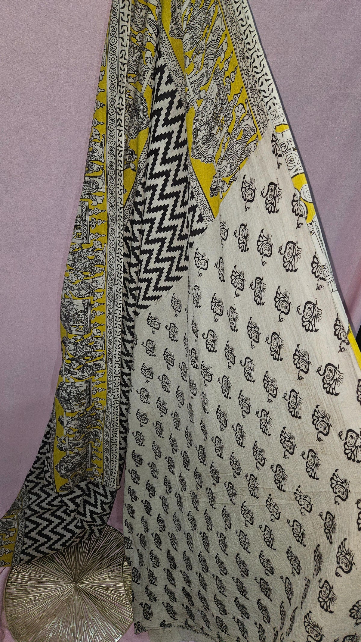 The Royal Procession – Kalamkari Pure Cotton Saree