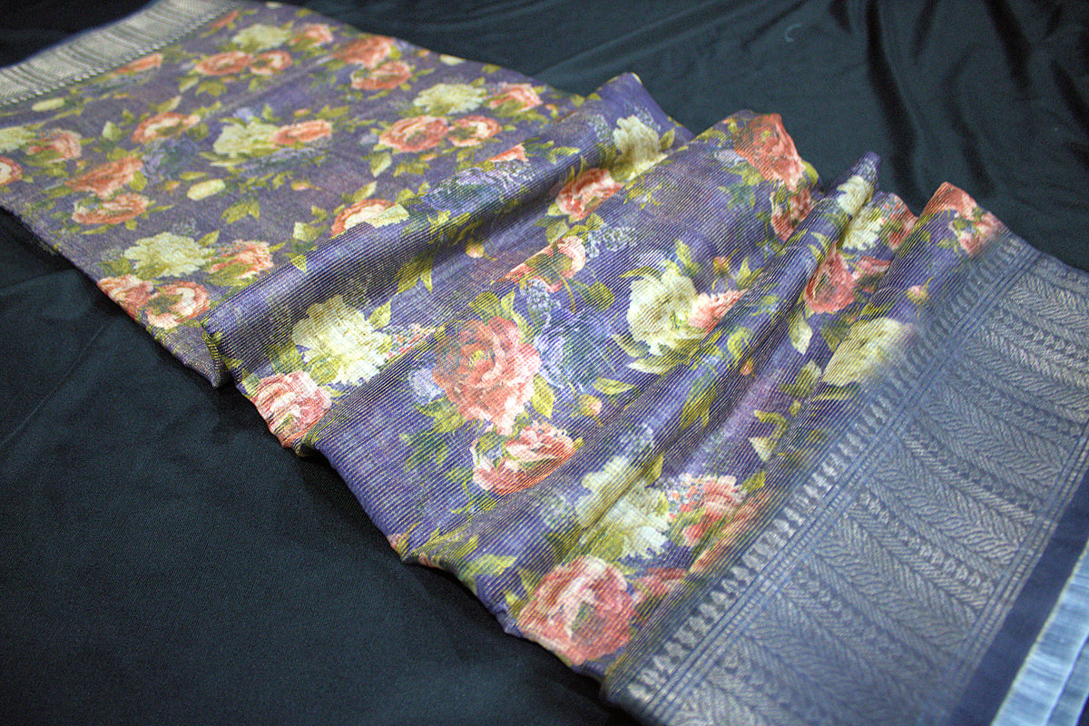 Digital Print Tissue Saree