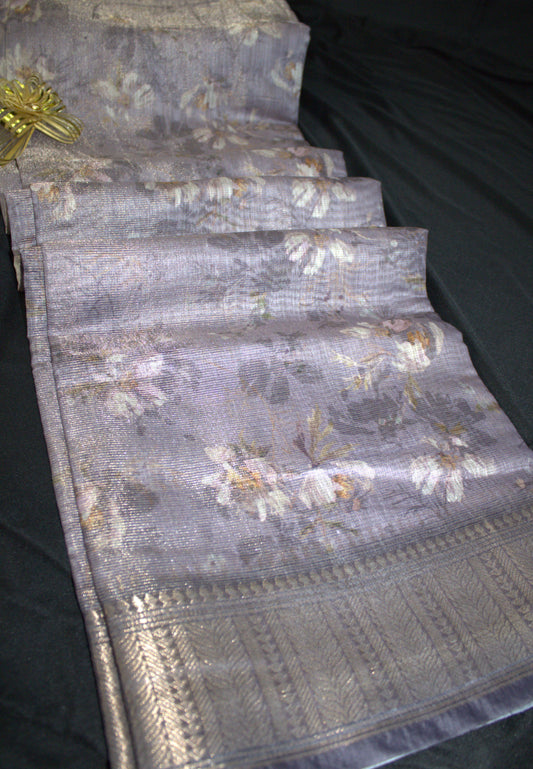 Digital Print Tissue Saree