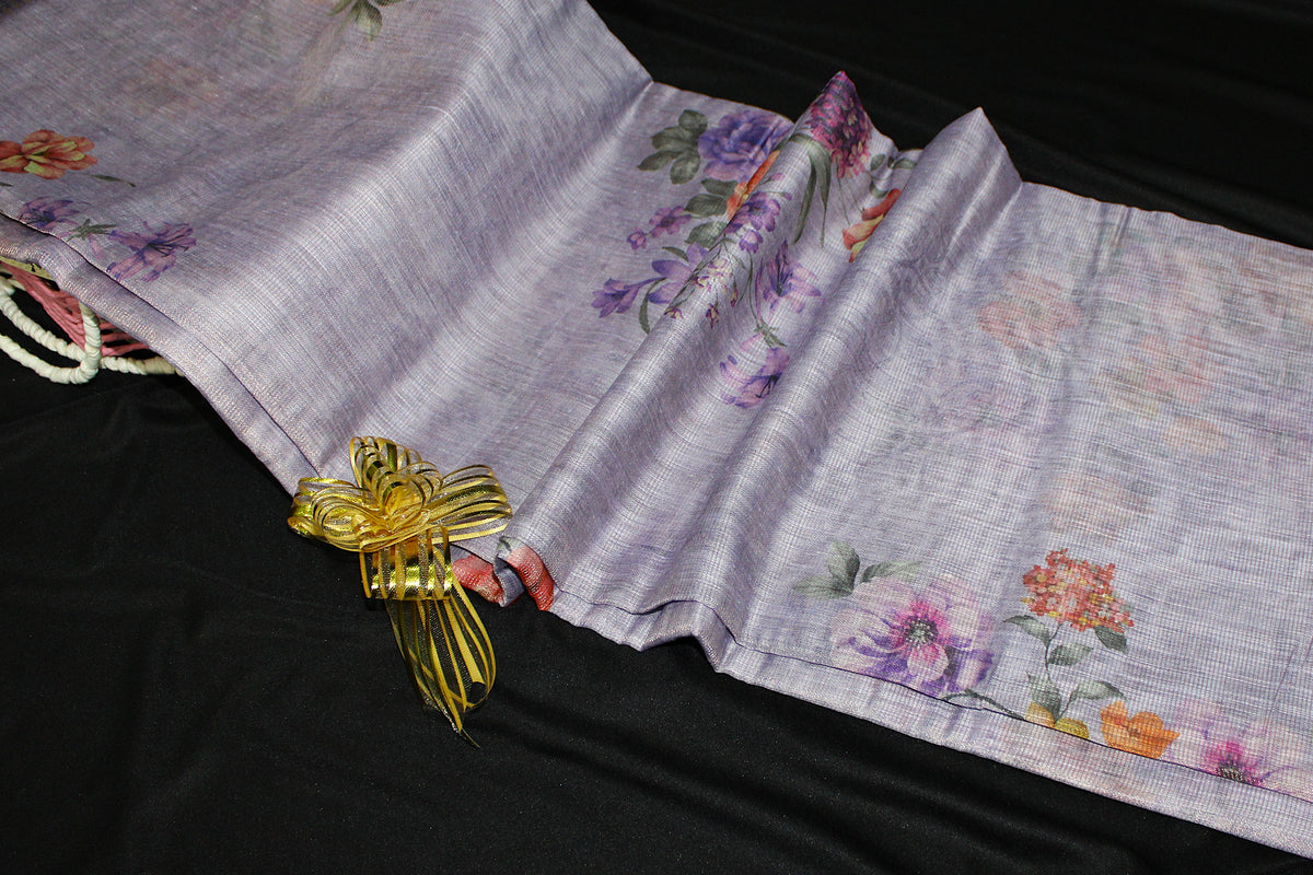 Digital Print Tissue Saree