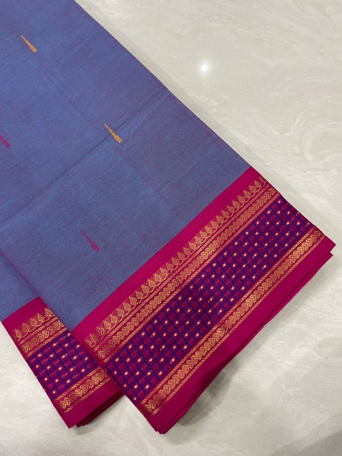 Chettinad Soft Cotton with Zari Border