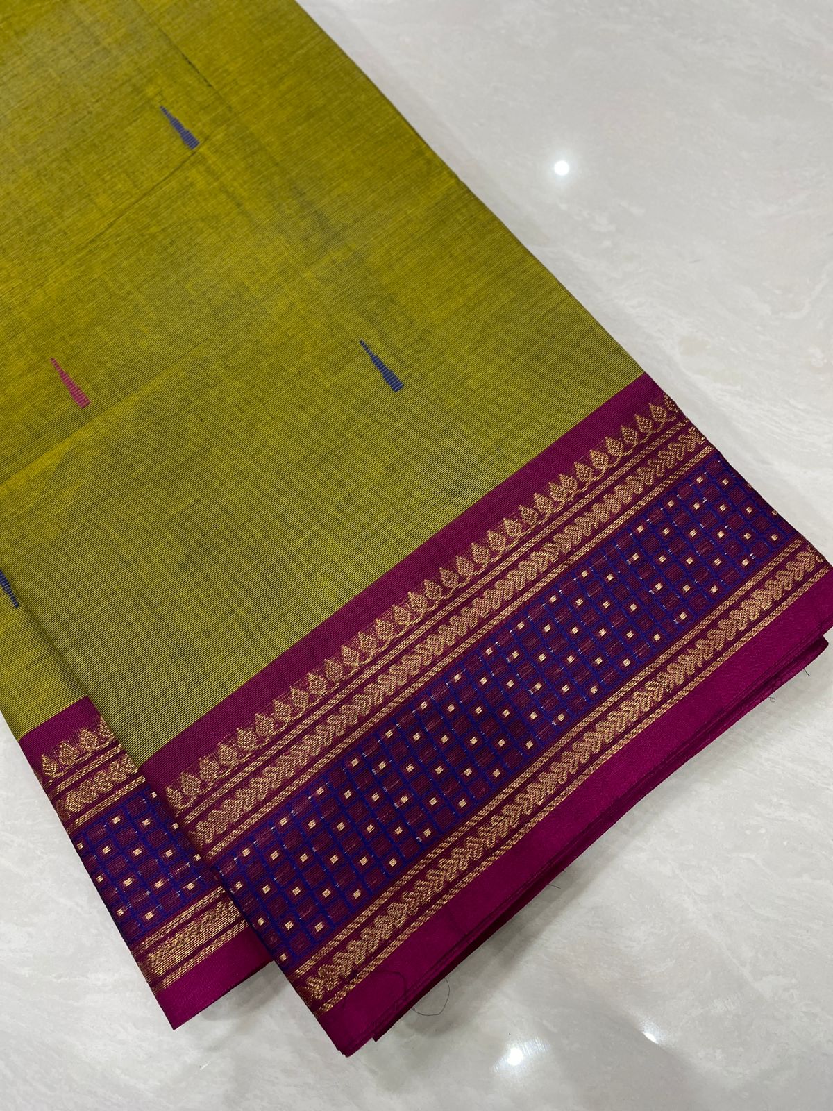 Chettinad Soft Cotton with Zari Border